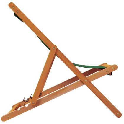 Сгъваеми плажни столове, 2 бр, зелени, текстил