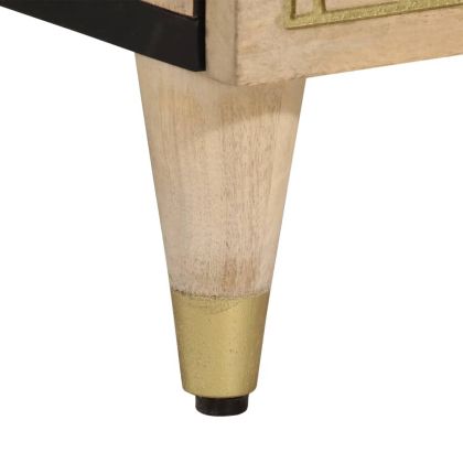 Нощно шкафче, 40x33x46 см, масивно мангово дърво