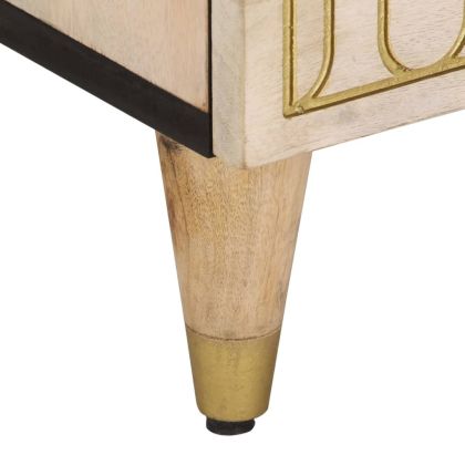 ТВ шкаф, 80x33x46 см, мангово дърво масив