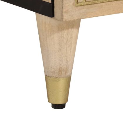 Страничен шкаф 60x33x75 см манго масивно дърво