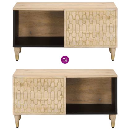 Кафе маса, 80x50x40 см, мангово дърво масив