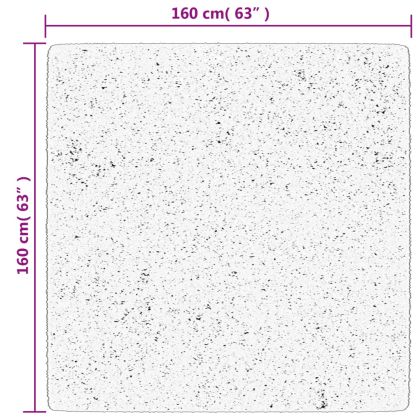 Шаги килим с дълъг косъм "PAMPLONA" модерен син 200x200 см