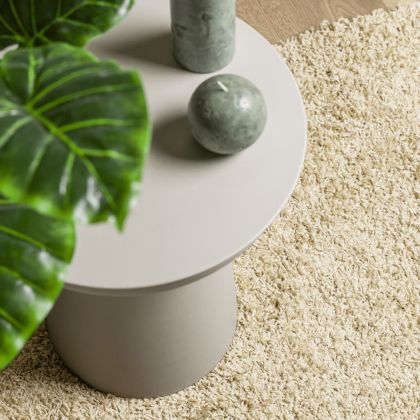 Шаги килим с дълъг косъм "PAMPLONA" модерен златист 140x200 см