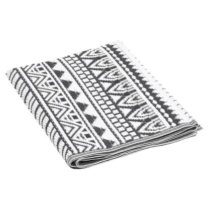 Килим за открито, ARAKIL черен, 80x250 см, PP