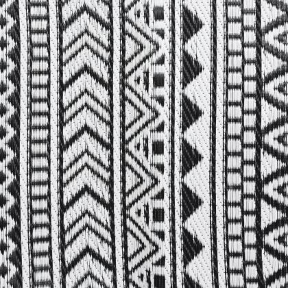 Килим за открито, ARAKIL черен, 80x250 см, PP