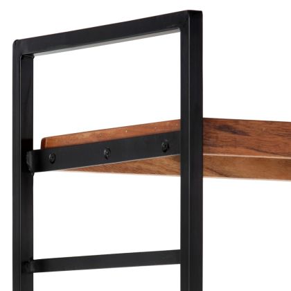 Библиотека с 4 рафта, 80x30x180 см, акация масив