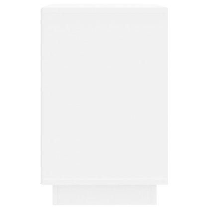 Страничен шкаф, бял, 102x35x55 см, инженерно дърво