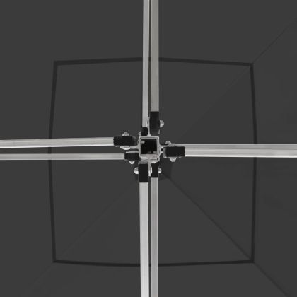 Професионална сгъваема шатра + стени алуминий 3х3 м антрацит