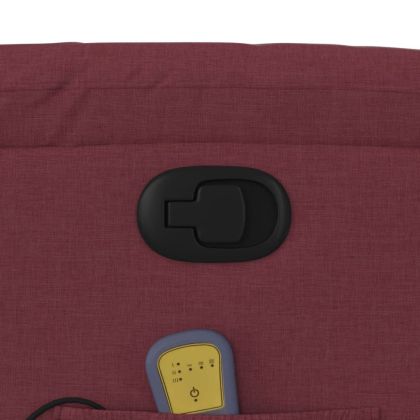 Масажен изправящ наклоняем стол, виненочервен, текстил