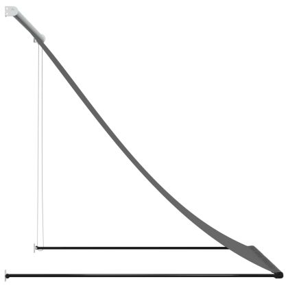 Прибираща се тента, антрацит, 150x150 см, плат и стомана