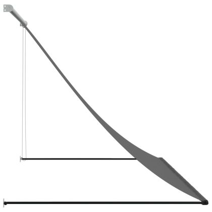 Прибираща се тента, антрацит, 250x150 см, плат и стомана