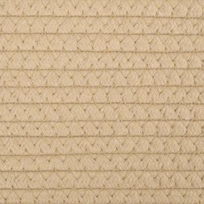 Кош за съхранение, 2 бр, бежово и бяло, Ø24x18 см, памук