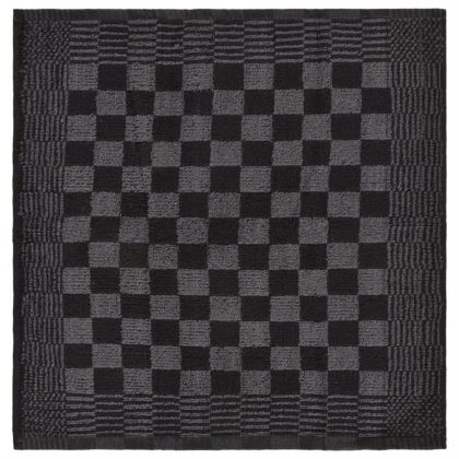 Комплект кърпи от 15 части с кухненски ръкохватки черен памук