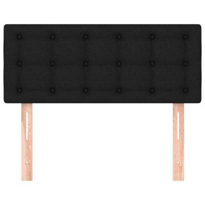 Горна табла за легло, черна, 90x5x78/88 см, плат