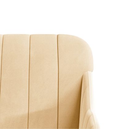 Кресло, кремаво, 63x76x80 см, кадифе