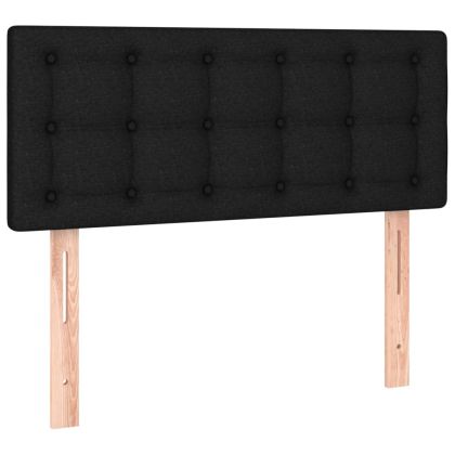 Боксспринг легло с матрак, черно, 120x190 см, плат