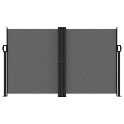 Прибираща се странична тента, антрацит, 140x1000 см