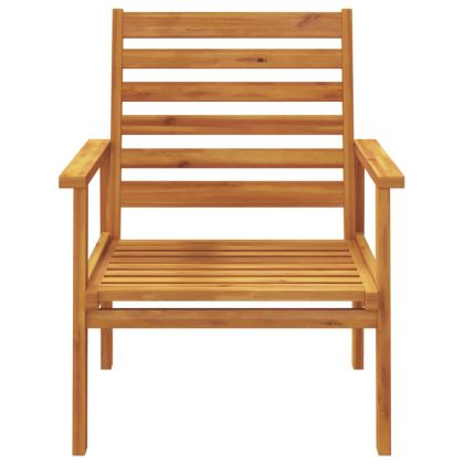 Градински лаундж комплект от 3 части, акациево дърво масив