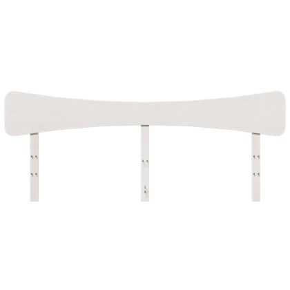 Горна табла, бяла, 200 см, масивно дърво бор