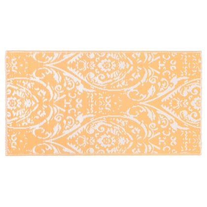 Килим за открито, ARAKIL оранжево и бяло, 160x230 см, PP