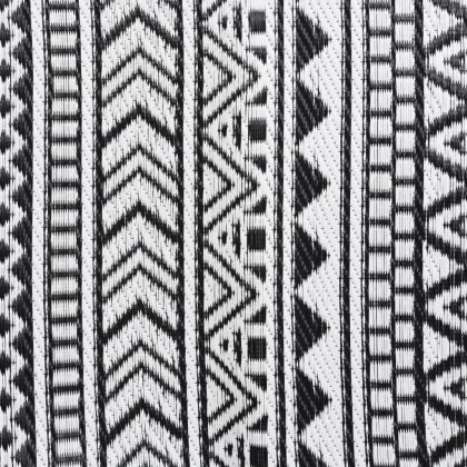 Килим за открито, ARAKIL черен, 80x150 см, PP