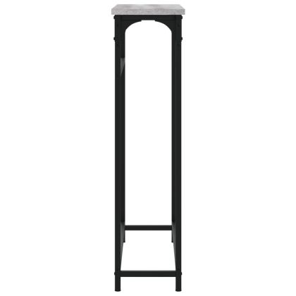 Конзолна маса, сив сонома, 75x19,5x75 см, инженерно дърво