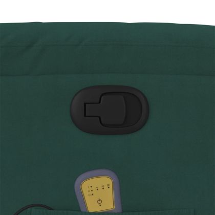 Масажен наклоняем стол, тъмнозелен, кадифе