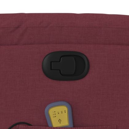 Масажен наклоняем стол, виненочервен, текстил