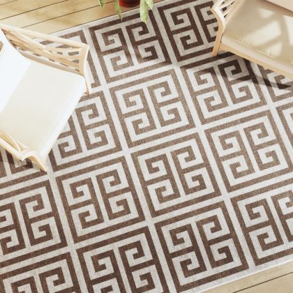 Килим за открито и закрито къс косъм шарен 190x300 см неплъзгащ