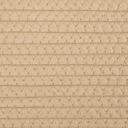 Кош за съхранение, 2 бр, бежово и бяло, Ø28x28 см, памук