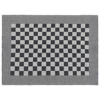 Комплект кърпи от 50 части, черен и бял, памук