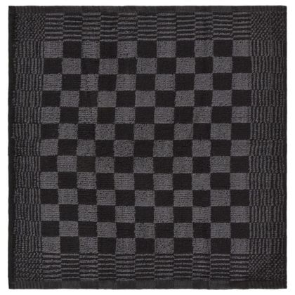 Комплект кърпи от 50 части, черен и сив, памук