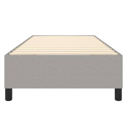 Рамка за легло с пружини, светлосива, 90x200 см, плат