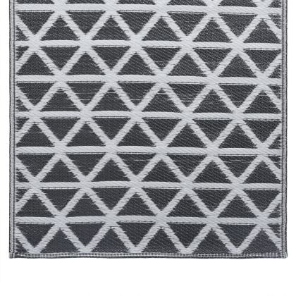 Килим за открито, ARAKIL черен, 80x150 см, PP