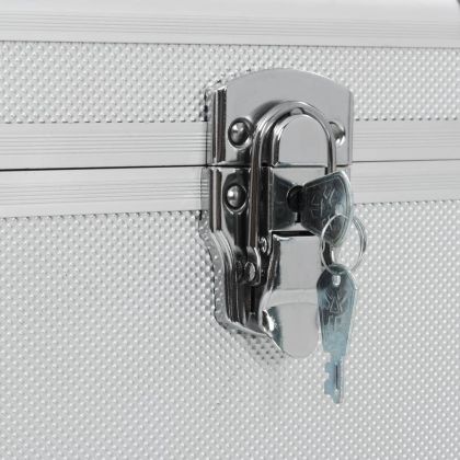 Куфари за съхранение, 3 бр, сребристи, алуминий