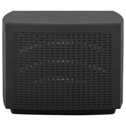 Градинска маса, сива, 53x53x40 см, пластмаса