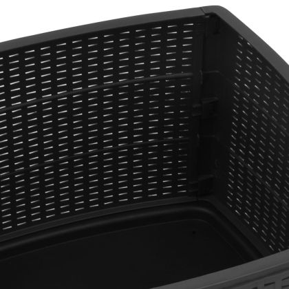 Градинска маса, сива, 53x53x40 см, пластмаса