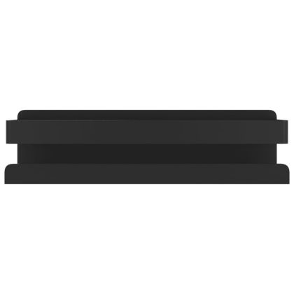 Рафт за душ, черен мат, 23x6,5x6 см, неръждаема стомана 304