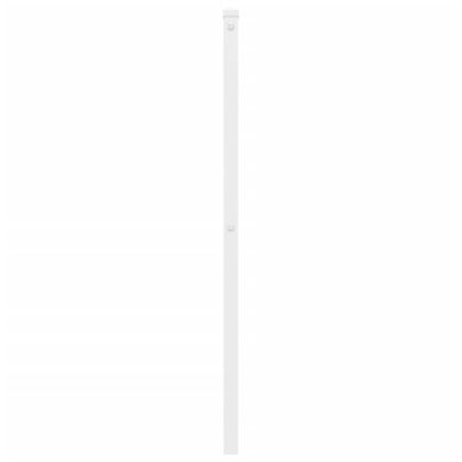 Метална табла за глава, бяла, 100 см