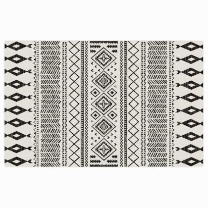 Килим за открито и закрито къс косъм шарен 190x300 см неплъзгащ