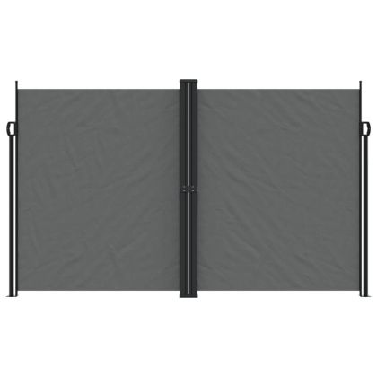 Прибираща се странична тента, антрацит, 200x1000 см