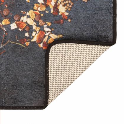 Многоцветно кухненско килимче 60x180 см перящо противоплъзгащо