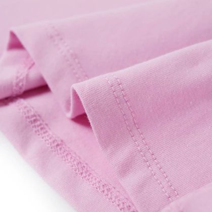 Детска тениска с къдрави ръкави, лила, 128