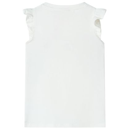 Детска тениска, екрю, 104