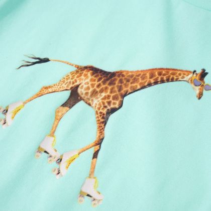 Детска тениска, светла аква, 116