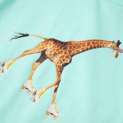 Детска тениска, светла аква, 140