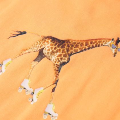 Детска тениска, яркооранжева, 104