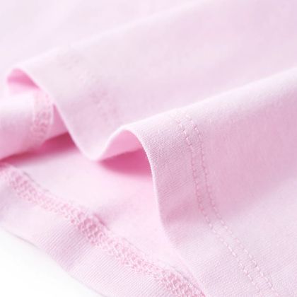 Детска тениска, меко розово, 140