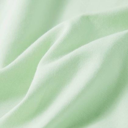 Детска тениска с ръкави капаче, меко зелено, 116