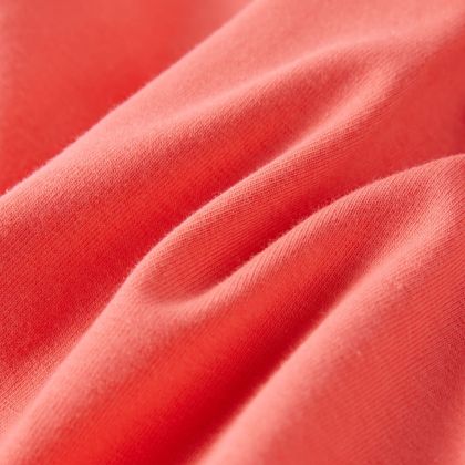 Детска тениска с ръкави капаче, коралово, 128
